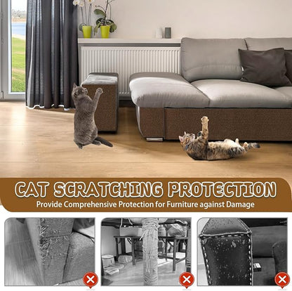 Climbing Cat Scratcher Mat Trimmable Cat Scratching Post Carpet 118’’x15.8’’ - Image 5