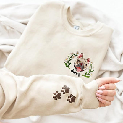 LOVELYPOD Custom Embroidered Dog Mom Sweatshirt - Image 3