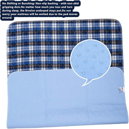 Non-Slip Bed Pads for Incontinence Washable, Waterproof Bed Pads, Adult - Image 3