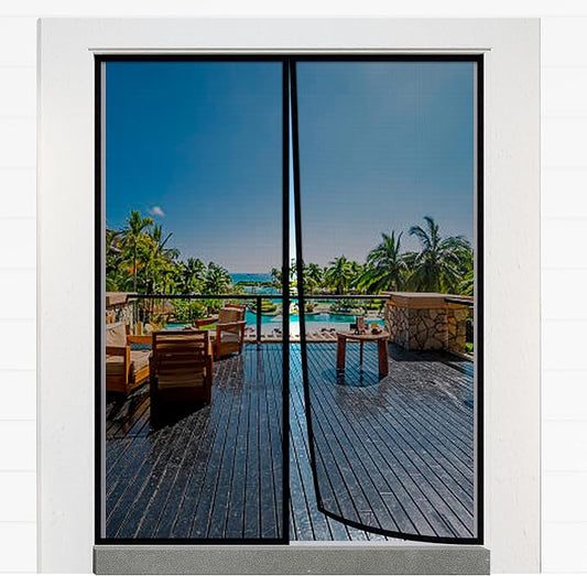 Magnetic Closure Screen Door for 62"x81" French Door Sliding Door Pet and Dog by Housegold