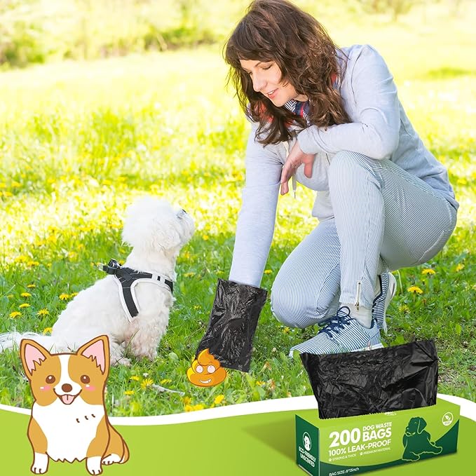 Sherr 6 Boxes Dog Poop Bags Bulk Leak Proof Dog Waste Bags Doggy Poop Bags Pet - Image 7