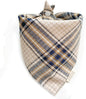 Christmas Plaid Dog Bandana by ZIRVYIR