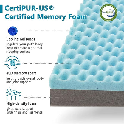 Cooling Dog Beds for Large Dogs, Memory Foam Pet Bed - Image 5