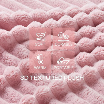 LINENLUX 1 Pack 3 Soft Dog Blanket Washable Warm Fleece Cat Blankets - Image 2