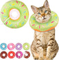 Cat Cone Collar Soft, Cute Cat Donut Collar After Surgery, Adjustable Kitten by Unknown