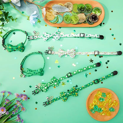 Hsei 6 Pcs St. Patrick's Day Cat Collar Bulk - Image 6