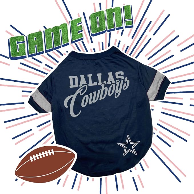 Pets First NFL Dog T-Shirt, Dallas Cowboys, Sports Fashion, Poly-cotton - Image 4