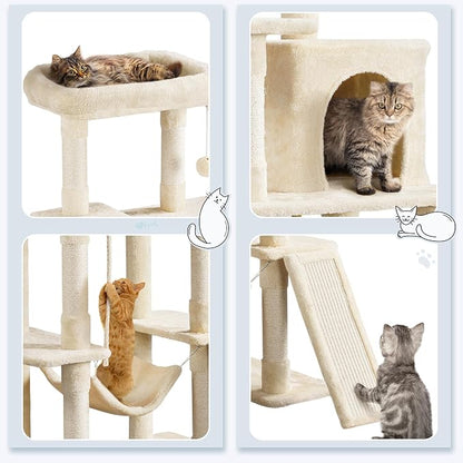 Yaheetech Cat Tree, 63 Inches Multi-Level Indoor Cat Play Structure - Image 3