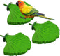 3 Pcs Parrot Perch Resin Bird Beak Grinding Stone Leaf Shape Perch Stand Foot by Apatal