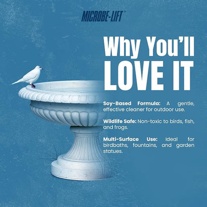 Microbe-Lift Soy-Based Birdbath & Statuary Cleaner – 32 Oz – Safe - Image 3