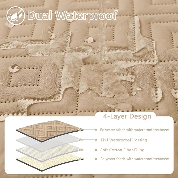 hyha Waterproof Dog Blanket, Soft Dog Bed Cover Pet Blankets, Waterproof Sofa - Image 2