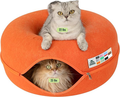 Cattasaurus Peekaboo Cat Cave Donut by Cattasaurus