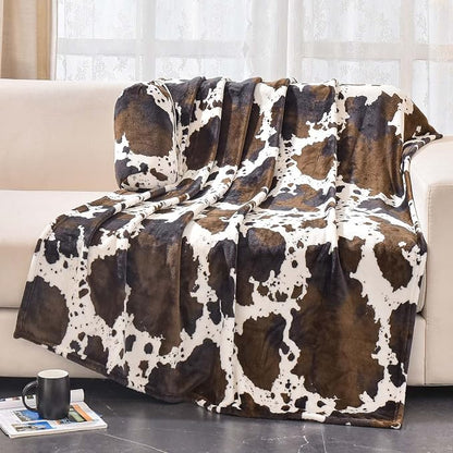 Bnuitland Cow Print Throw Blanket by BNUITLAND