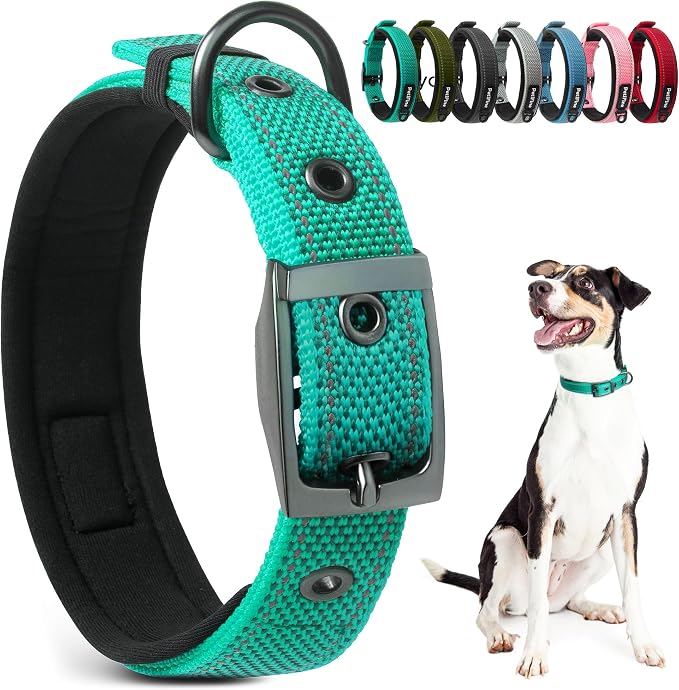 PetiFine Dog Collars for Small Dogs, Neoprene Padded Dog Collar, Reflective by PetiFine