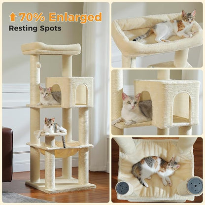 Large Cat Tree with Reinforced Scratching Posts - Image 4
