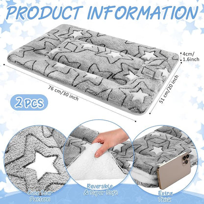 VitalCozy 2 Pack Self Warming Cat Mat Self Heating Pad Bed Reversible Machine - Image 2