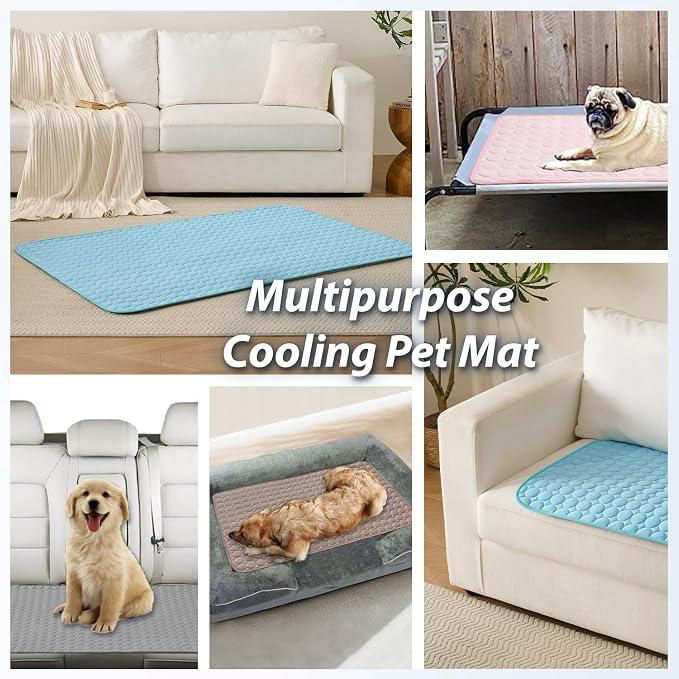 MICROCOSMOS Summer Cooling Mat & Sleeping Pad- Water Absorption Top, EZ Clean - Image 6