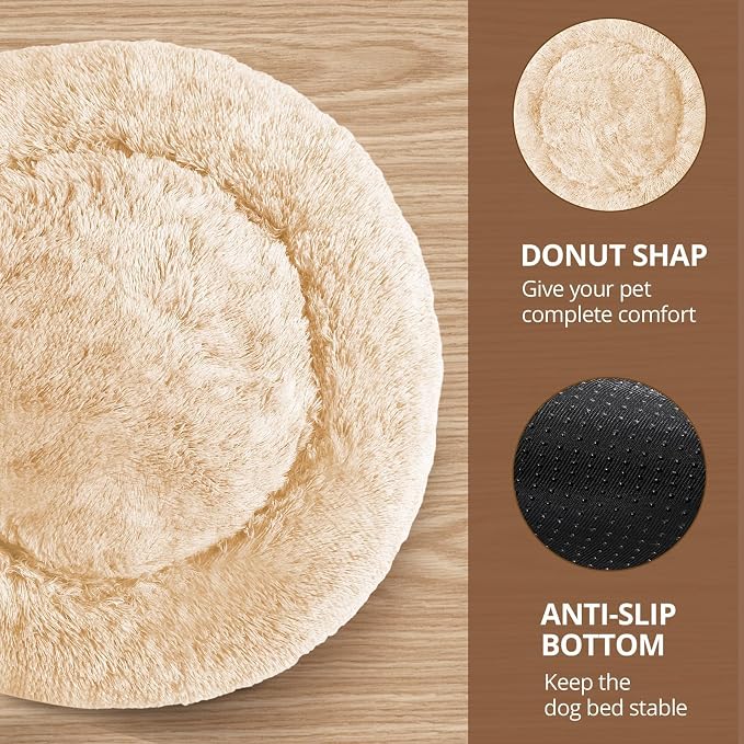 JOLLYVOGUE Calming Dog Bed for Small Dogs - Image 3