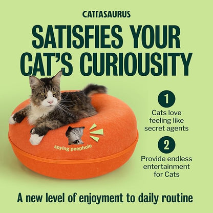 Cattasaurus Peekaboo Cat Cave, Extra Spacious - Image 5