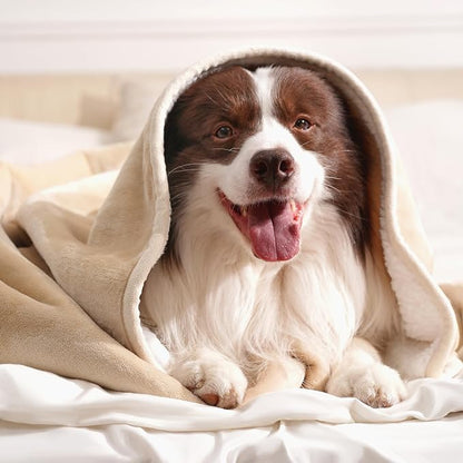 gogobunny Waterproof Bed Blanket, Reversible Sherpa Fleece Throw Blanket - Image 6