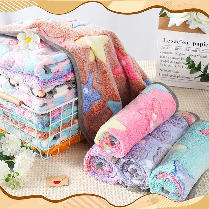 20 Pcs Puppy Blanket Bulk Soft Fluffy Flannel Pets Fleece Blankets - Image 5