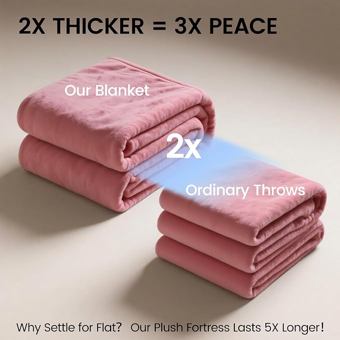 gogobunny Waterproof Bed Blanket, Reversible Sherpa Fleece Throw Blanket - Image 4