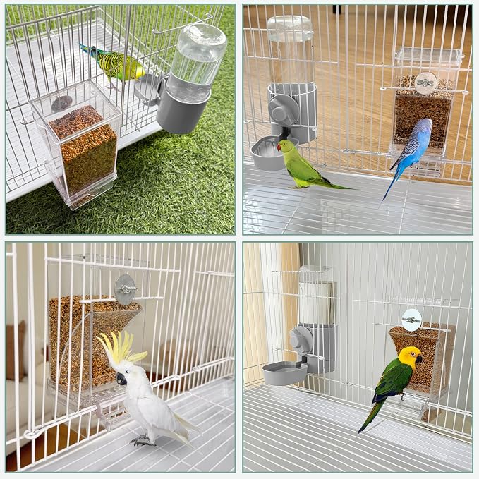 No Mess Bird Feeder Water Dispenser Set, Bird Feeder - Image 4