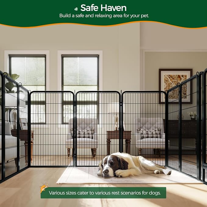 Yaheetech Dog Playpen Outdoor, 47 inch 12 Panels Dog Pen Indoor Heavy Duty - Image 4