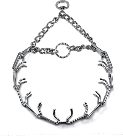 Herm Sprenger Prong Dog Training Collar, 22in x 3.0mm Medium, Ultra-Plus Chrome by HERMSPRENGER