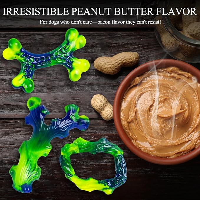 3-Pack Indestructible Nylon Dog Chew Toys - Image 5