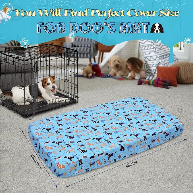 Replacement Dog Bed Covers Elastic Edged Washable Pet Bed Protector - Image 3