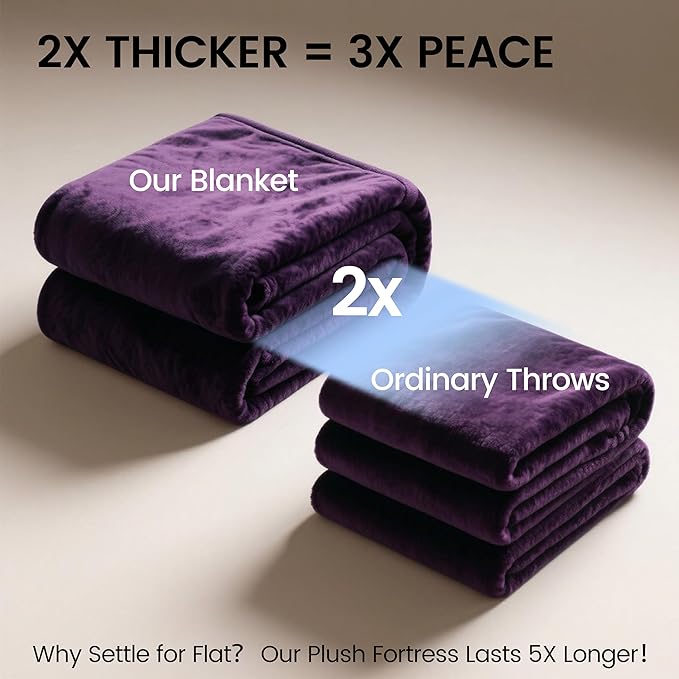 gogobunny Waterproof Bed Blanket, Reversible Sherpa Fleece Throw Blanket - Image 6