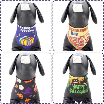 30 Pcs Halloween Thanksgiving Dog Bandanas Bulk Stitch Dog Bandanas - Image 4