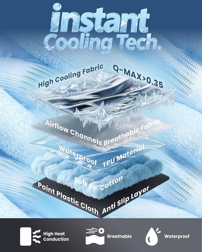 Medium Cooling Dog Bed – 35 x 31 inch Waterproof Couch Cover - Image 4