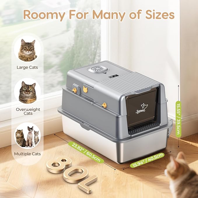 L7 Ultra-Stainless Steel Litter Box - Image 9