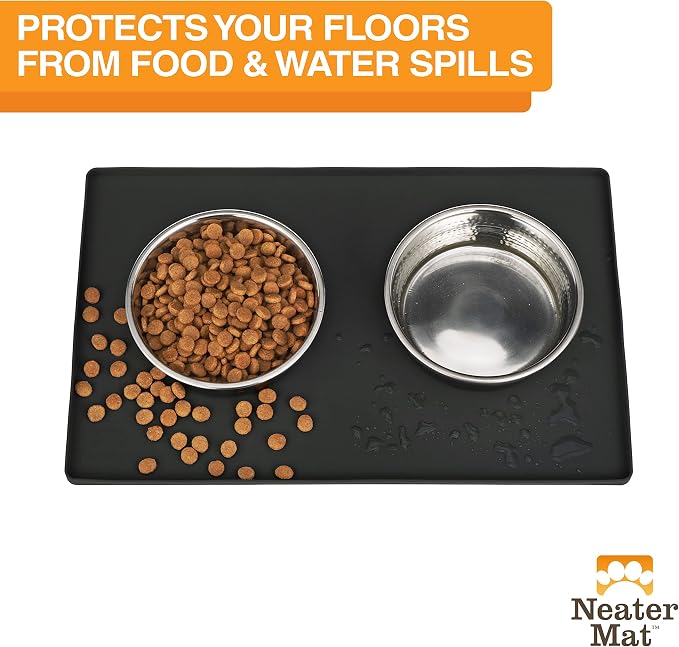 Neater Pet Brands Neater Mat Cat & Dog Food Mat, Waterproof & BPA-Free Silicone - Image 2
