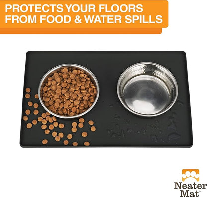 Neater Pet Brands Neater Mat Cat & Dog Food Mat, Waterproof & BPA-Free Silicone - Image 2