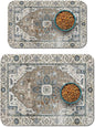 2 Pack Dog Food Mats for Floors, Absorbent and Quick-Drying Pet Cat Food Mat by QXWREL