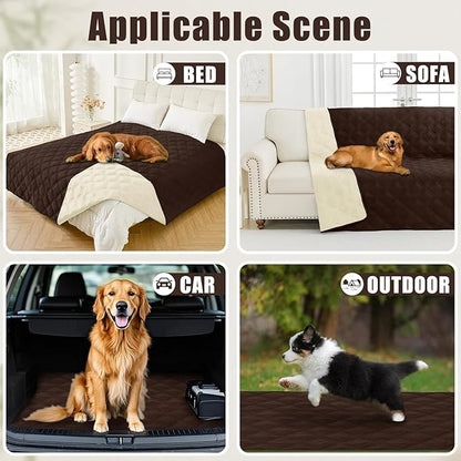 Smiry Waterproof Dog Bed Cover Blanket 68x82, Soft Reversible Pet Blanket - Image 5