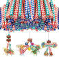 Parrot Toys 20 Pcs 5.5in, Bird Toys Bamboo Finger Traps, DIY Core Bird Chewing by Slepceub