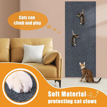 Cat Scratching mat Self-Adhesive, Trimmable Furniture Protector - Image 4