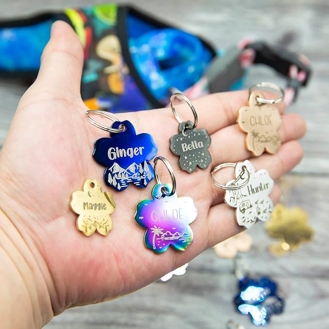 Personalized Dog Tag with 5 Lines of Custom Deep Engraved Durable Stainless - Image 2
