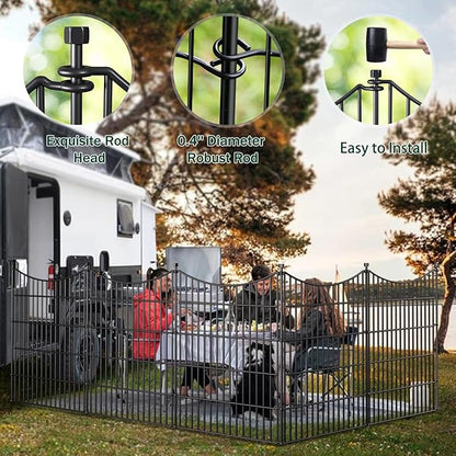 10 Panels No Dig Dog Fence Outdoor - Image 5