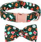 Christmas Dog Collar, Cute Winter Holiday Collars Green Christmas Tree and by BoboRainbow
