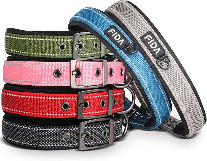 Fida Heavy Duty Dog Collar for Medium Dogs, Ultra Comfortable Soft Neoprene - Image 2