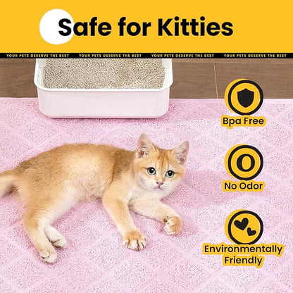 Cat Litter Mat Litter Trapping Mat, Less Waste Cat Litter Box Mat - Image 8
