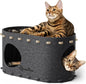 DownyPaws Cat House for Indoor Cats, Cat Bed Cave for Multiple & Large Cats Up by DownyPaws