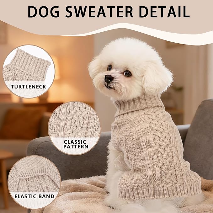 Dog Sweaters for Small Dogs Cute Winter Chihuahua Clothes Pullover Puppy - Image 3