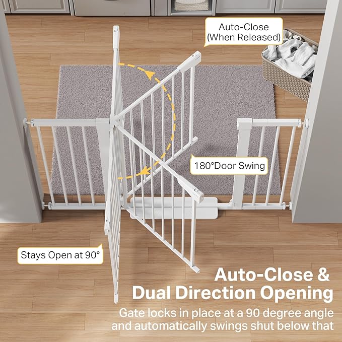 Cumbor 2 Pack 29.7"-51.5" Extra Wide Baby Gate - Image 5