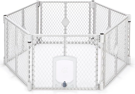MyPet Petyard Passage: 5.5 Ft. Wide Customizable Folding Dog Playpen by MyPet